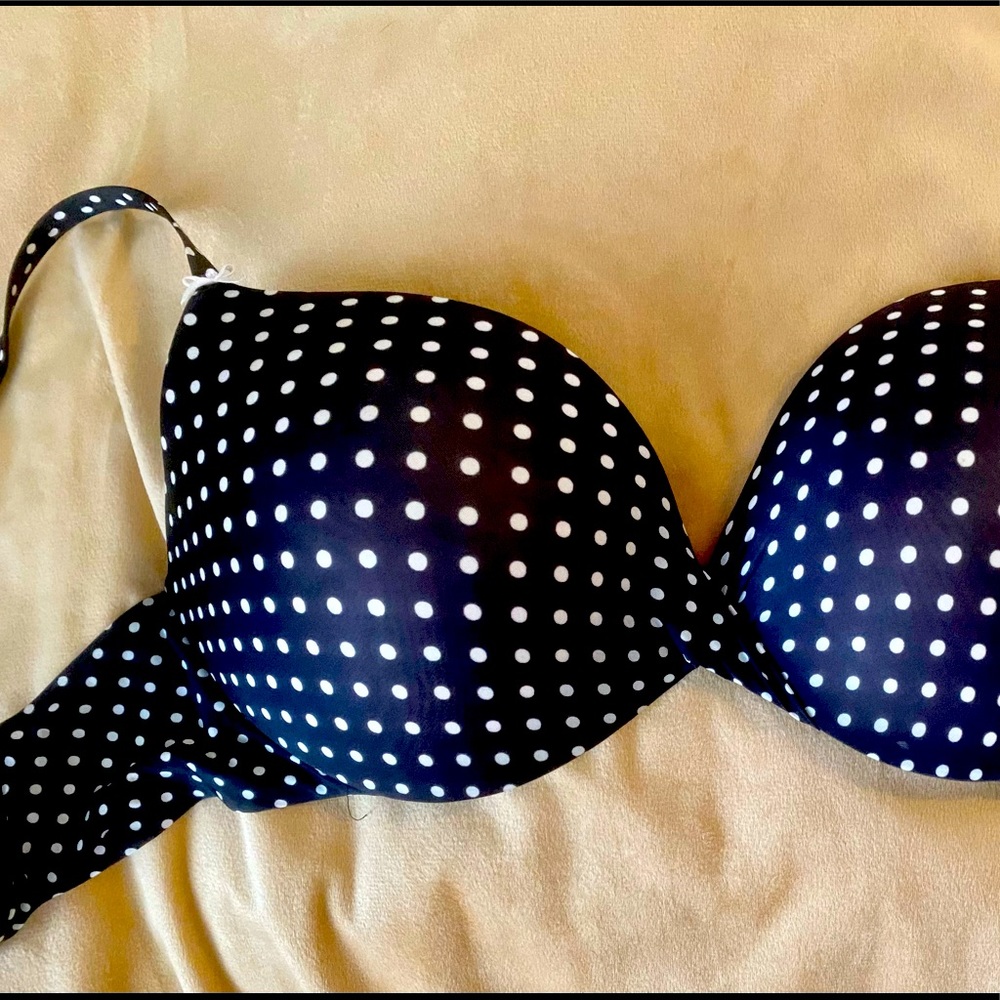Victoria secret plunge polka dot bra